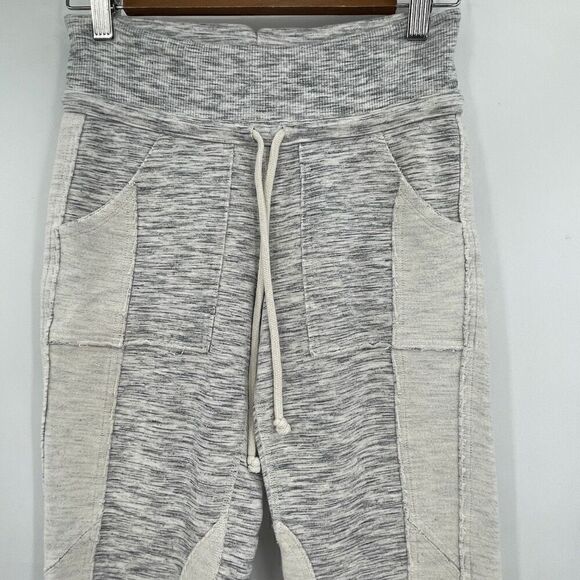 Free People Movement Gray White Active Kyoto High-Rise Ankle Leggings Small - Picture 2 of 6
